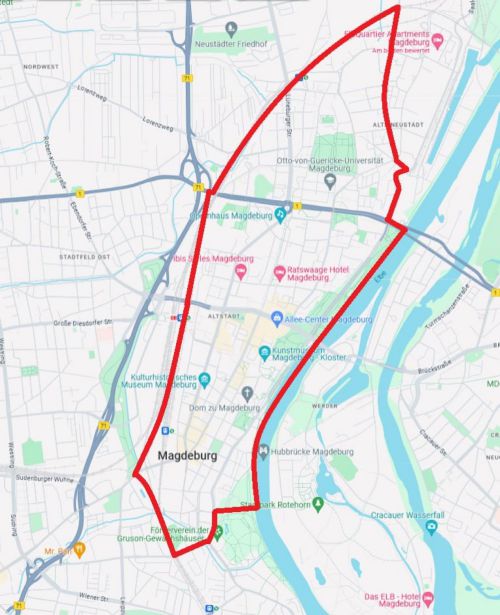 Karte Magdeburg